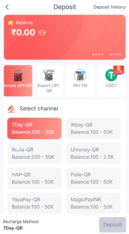 Select the preferred channel