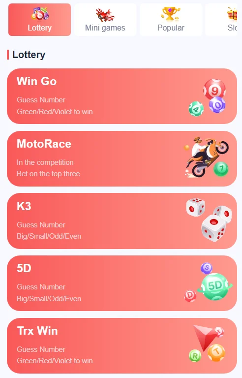  OK Win lottery games